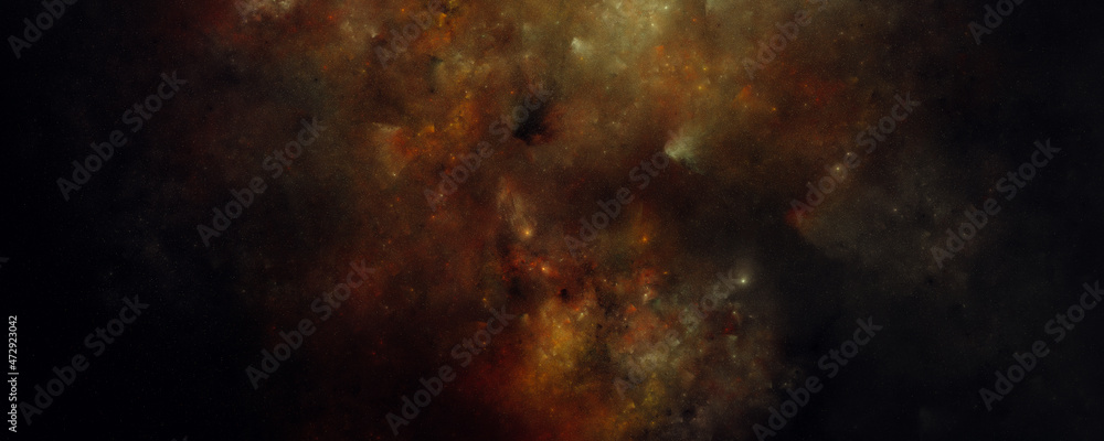 Star dust background, clouds, dark space, galaxy 