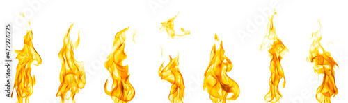 pile of heat flames Burning fuel isolated on white background. 