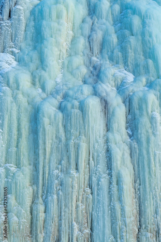 icicles on the edge of the river