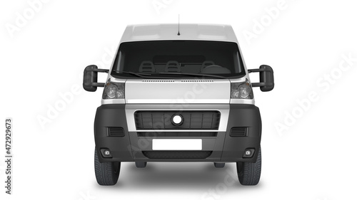 Pickup car on white background mock up
