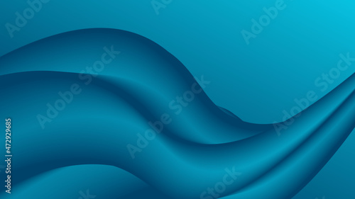 abstract blue and navy blue wave background, 3d rendering wavy wallpaper 