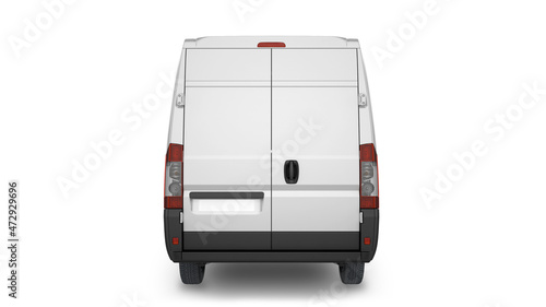 Pickup car on white background mock up