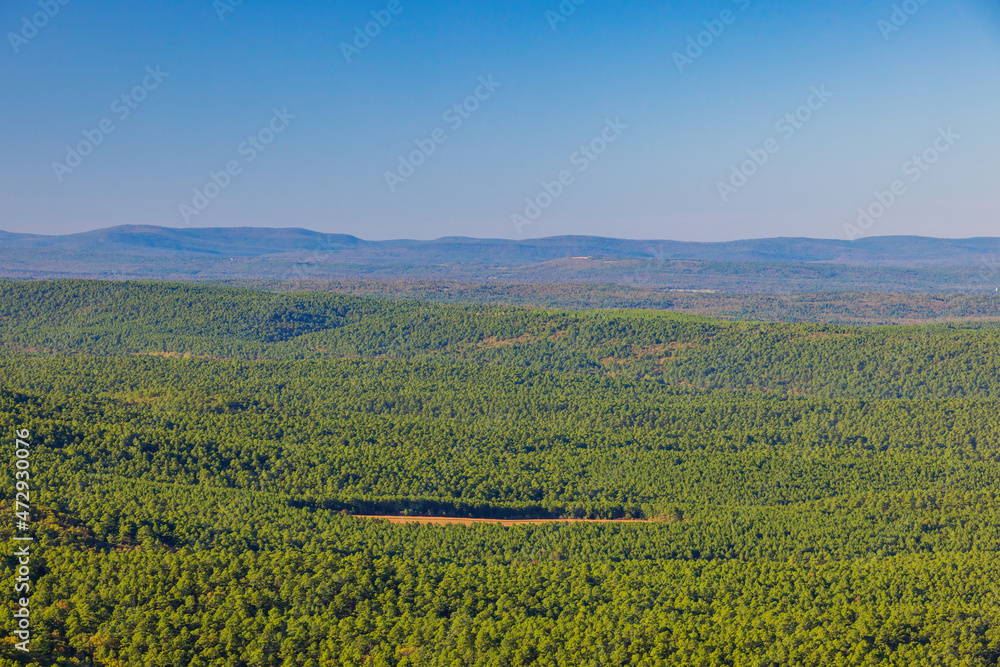 High angle view of Talimena National Scenic Byway
