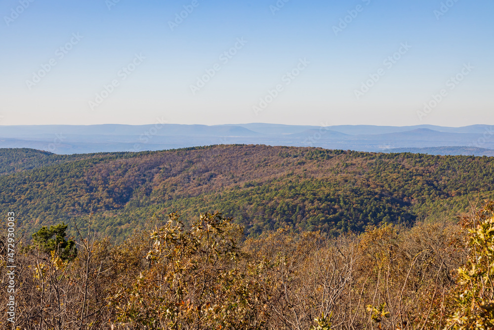 High angle view of Talimena National Scenic Byway