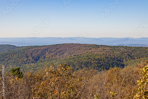 High angle view of Talimena National Scenic Byway