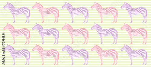 Sketch pattern with wild animal zebra print