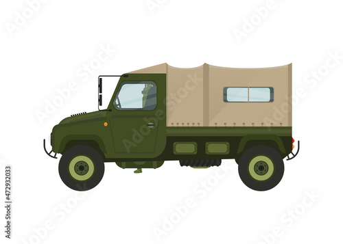 Modern Military Vehicle Illustration, Suitable For Game Asset, Icon, Infographic, and Other Military Graphic Purpose