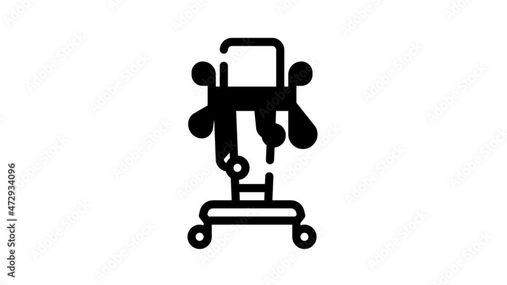 Physical Therapy Aid line icon animation. Magnetic Therapy Device And Laser, Massager, Physiotherapy Complex And Ultrasonic Inhaler Physical Therapy Aid line icon animation. Magnetic Therapy Device And Laser, Massager, Physiotherapy Complex And Ultrasonic Inhaler
