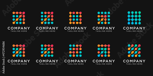 Set of vector logo design for business