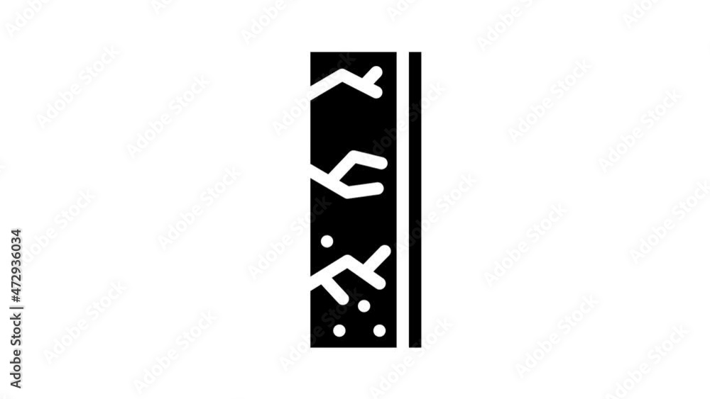 Waterproof Material glyph icon animation. Waterproof Bag And Layer, Watch And Video Camera, Smartphone And Clothes, Roof And Wallpaper Waterproof Material glyph icon animation. Waterproof Bag And Layer, Watch And Video Camera, Smartphone And Clothes, Roof And Wallpaper