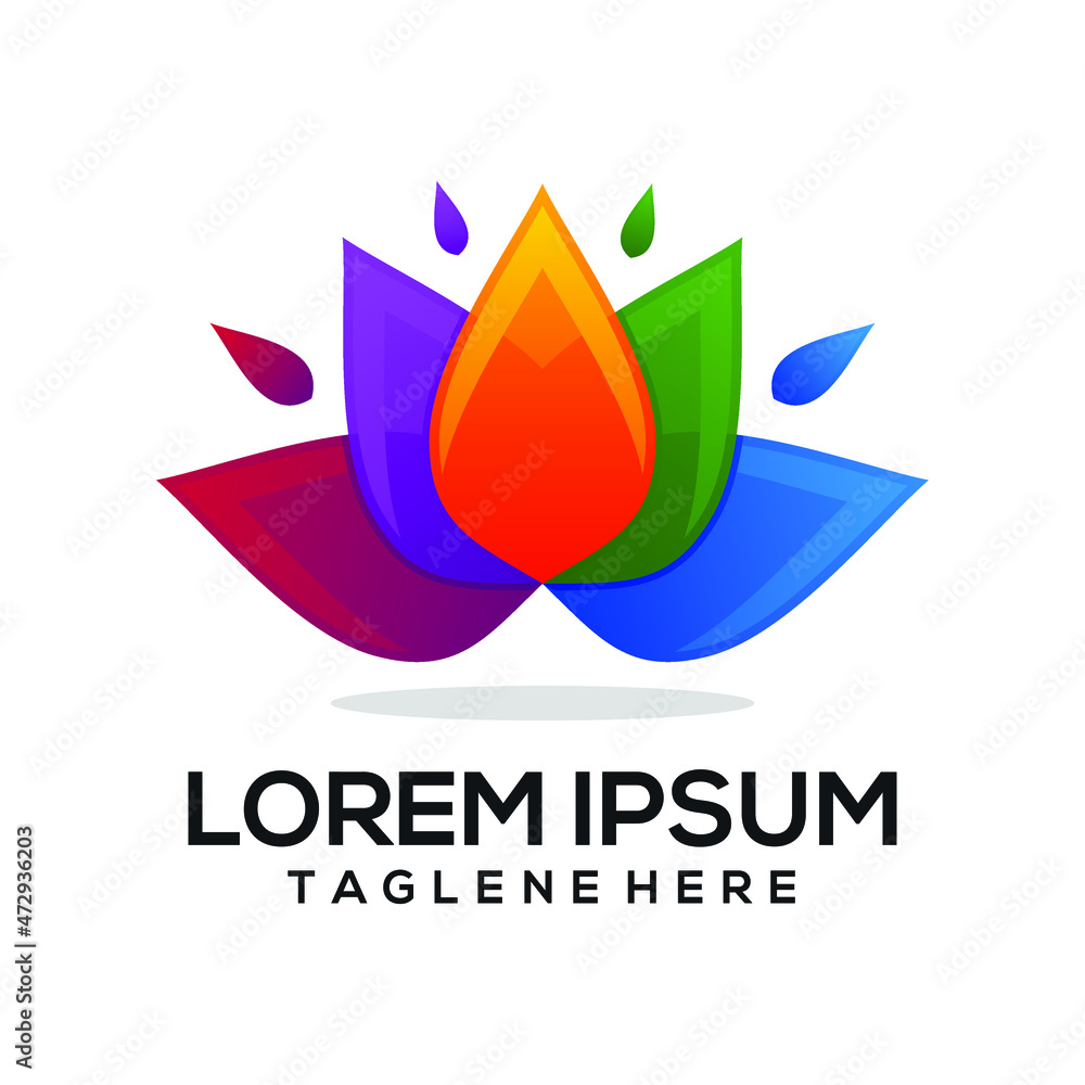 lotus logo colorfull