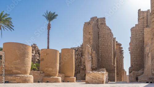 Obraz na płótnie The ancient Karnak Temple in Luxor