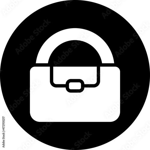 bag glyph icon