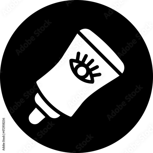 eye cream glyph icon