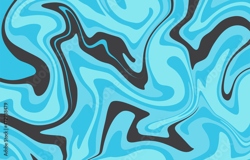 An illustration of abstract blue oil paint texture