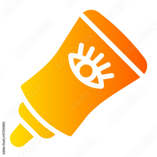 eye cream gradient icon