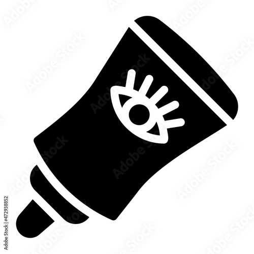 eye cream glyph icon