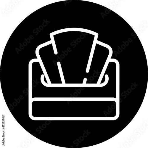 makeup remover wipes gradient icon