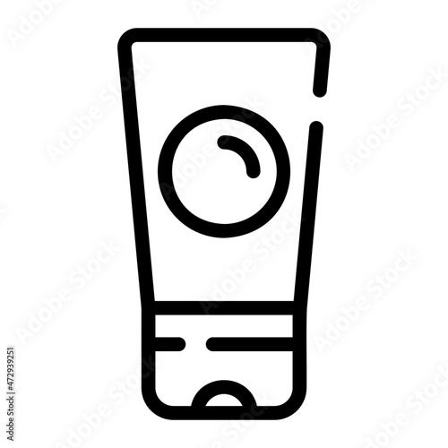 sunblock line icon