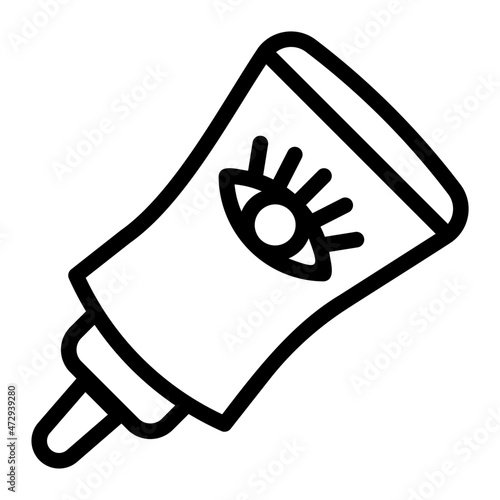 eye cream line icon