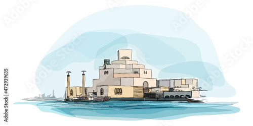 the famous museum in the Qatar.