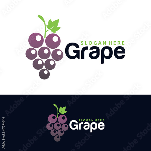 grape logo concept