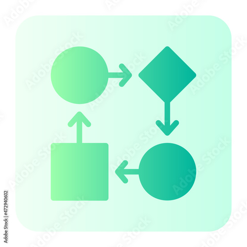 workflow gradient icon photo