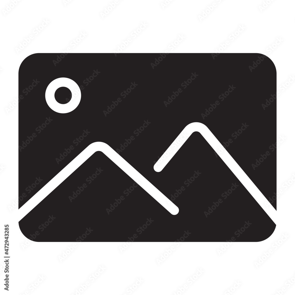 Image Gallery photo glyph icon Image Gallery photo glyph icon