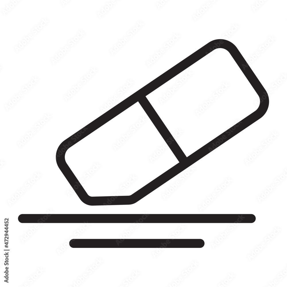 eraser line icon eraser line icon