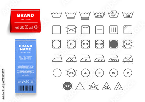Laundry Labels Tag Set
