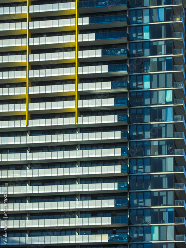Fotografie Close-up of contemporary skyscrapers in Melbourne