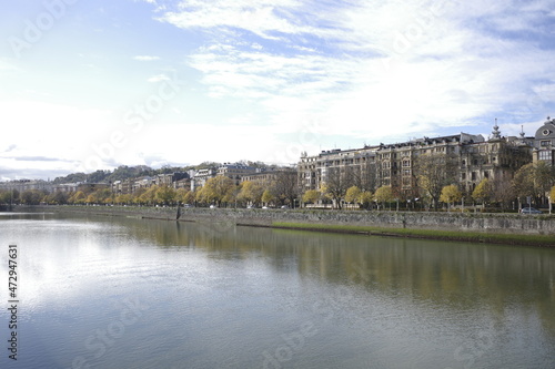 View of the estuary of San Sebastian