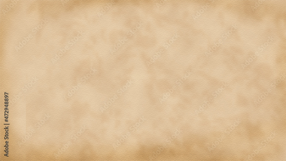 Old brown paper parchment background with distressed vintage stains ,elegant antique beige color.