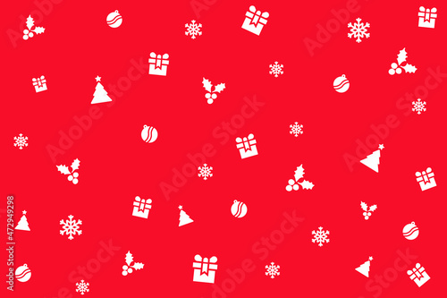 Merry CHristmass and Happy new Year 2022 holiday pattern