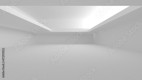 Abstract White Architecture Design Concept