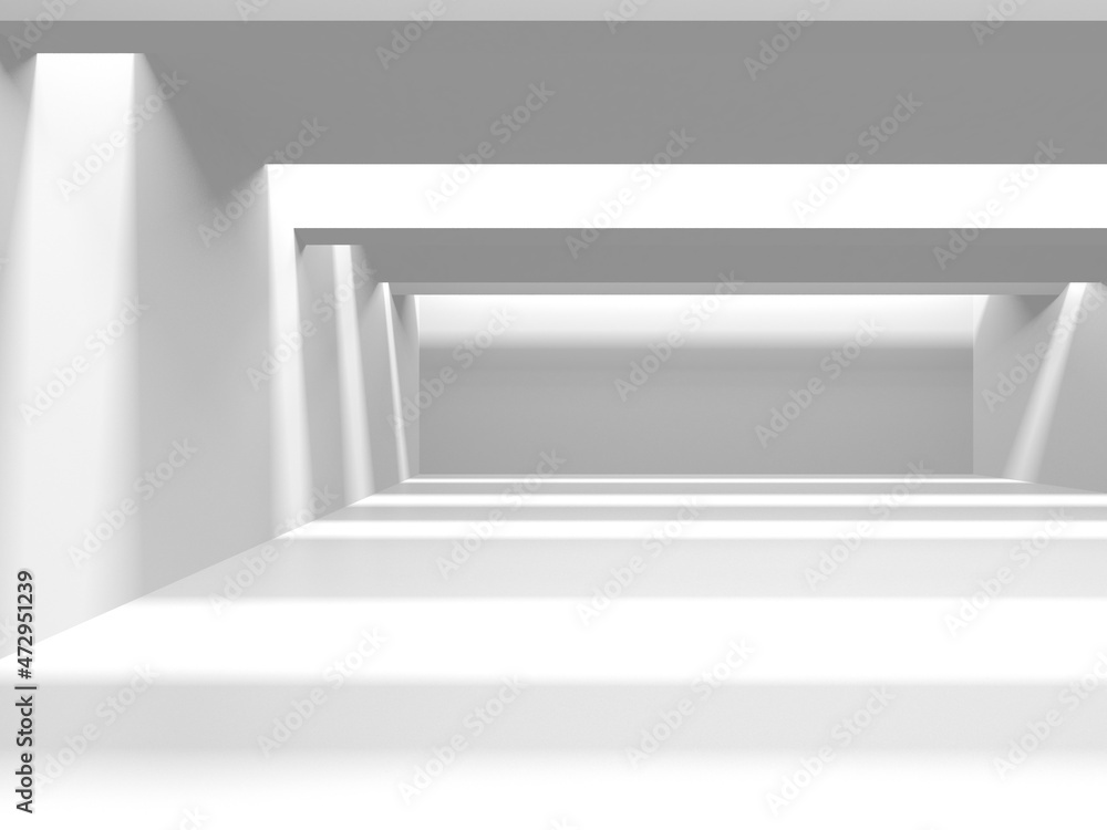 Obraz premium Abstract White Architecture Design Concept