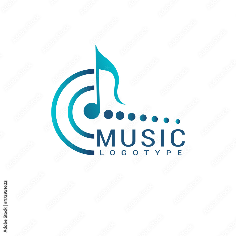 logo template vector design for music. Abstract music logo icon vector design. logo template vector design for music. Abstract music logo icon vector design.