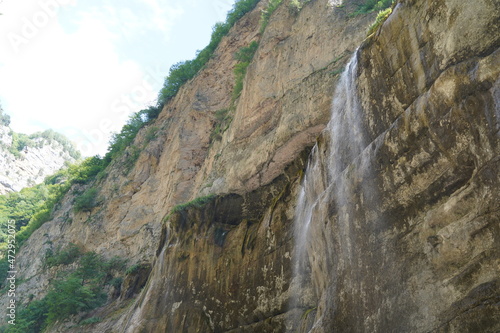Beautiful waterfall in the mountains