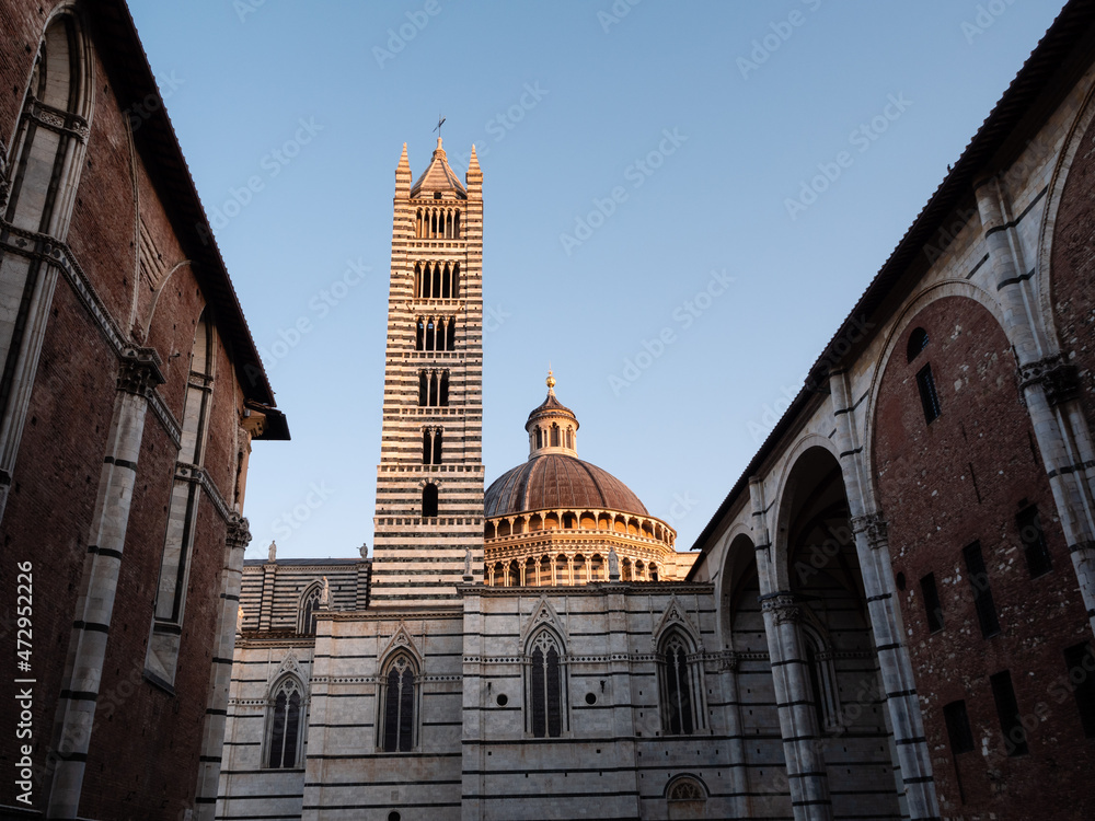 Fototapeta premium Duomo die Siena Cathedral Tower and Dome