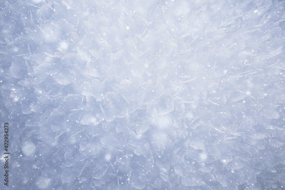 Fototapeta premium abstract winter background hoarfrost frost ice snow seasonal
