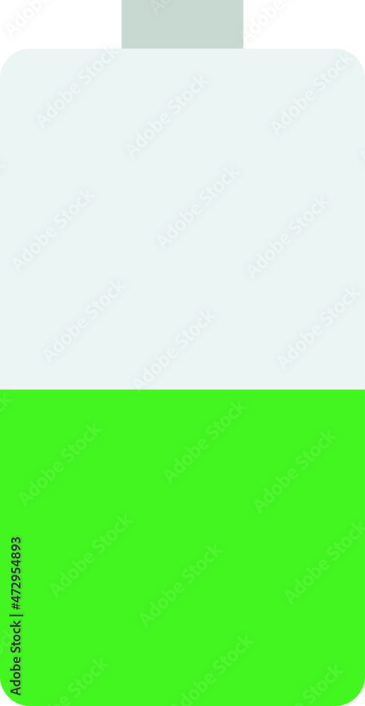 Fototapeta premium battery-3 icon vector illustration logo style