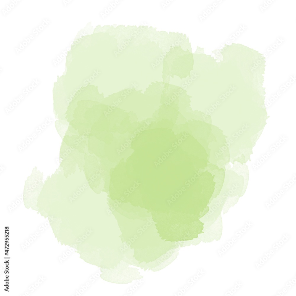 Fresh Green watercolor splash pattern 