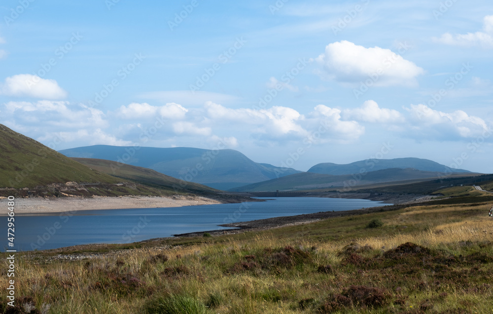 Glascarnoch Dam over Loch Glascarnoch