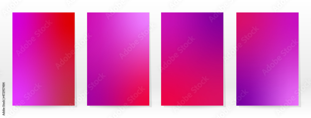 Minimal Poster. Pastel Soft. Pink Gradient Set.