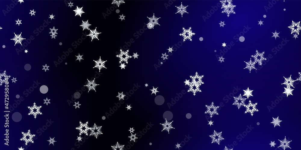 Falling Snowflakes seamless pattern flying snow Falling Snowflakes seamless pattern flying snow