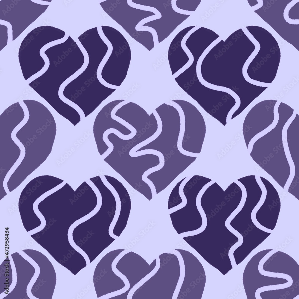 Seamless valentines pattern with hearts for postcard and gifts and cards Seamless valentines pattern with hearts for postcard and gifts and cards