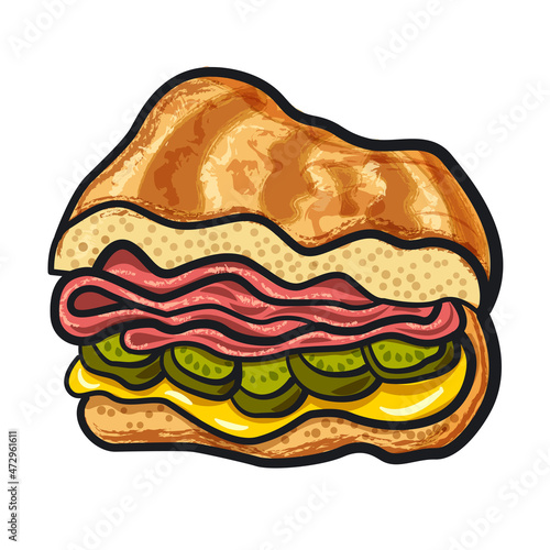 cuban sandwich with ham
