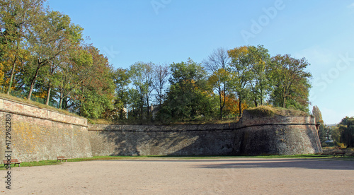 Obraz na płótnie Park of the citadel located in Strasbourg Alsace France w salonie