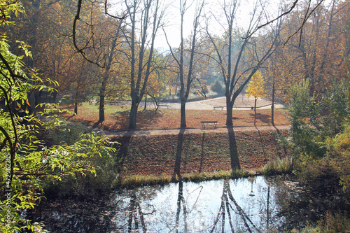 Obraz na płótnie Park of the citadel located in Strasbourg Alsace France w salonie
