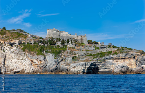 Andrea Doria Castle in Porto Venere, La Spezia, Italy